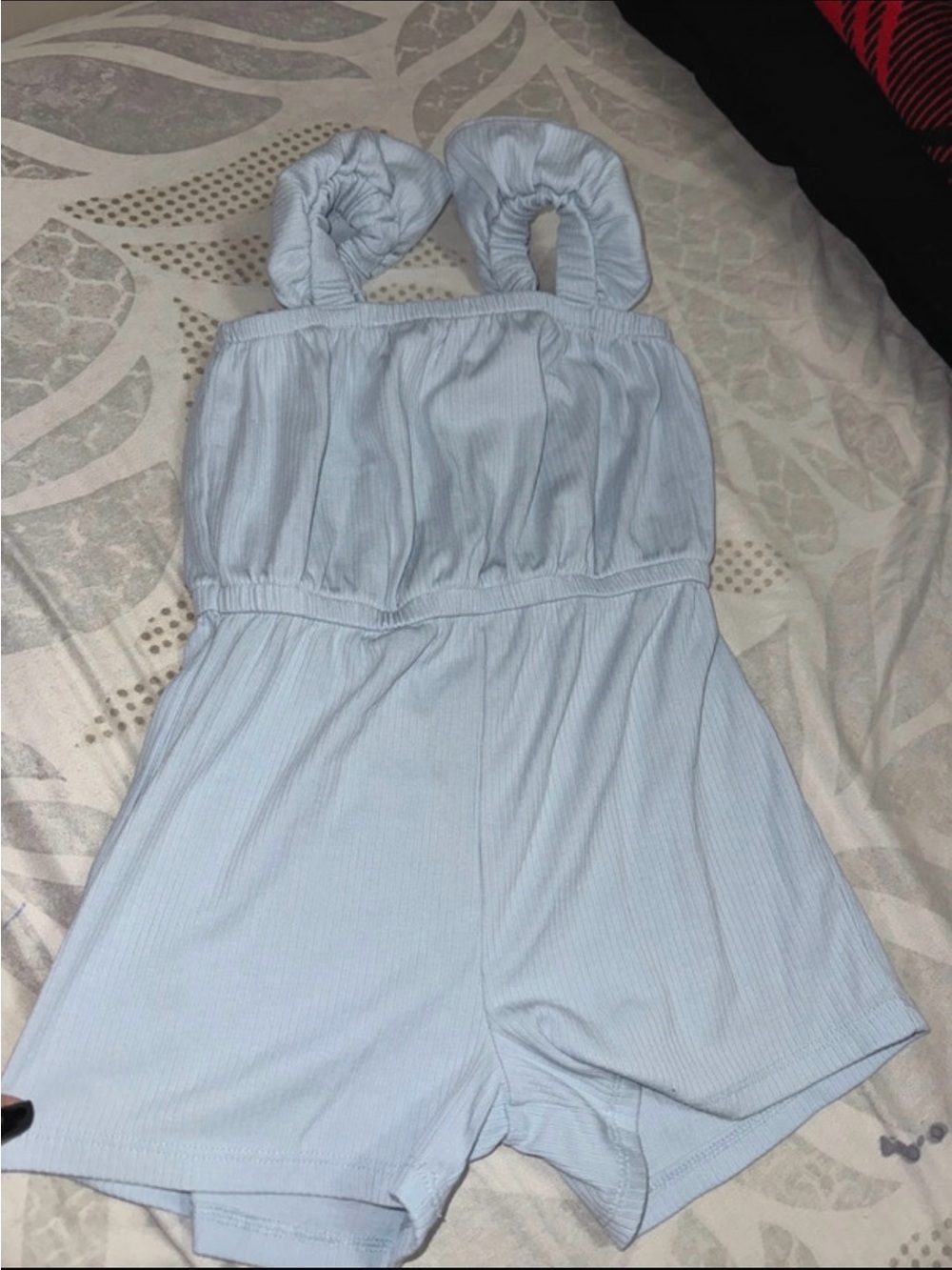 Old Navy Light Blue Ribbed Girls' Romper